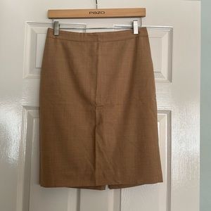J. Crew Camel Colored Pencil Skirt - Size 2